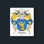 Gomes Family Crest Canvas Print<br><div class="desc">Gomes Coat of Arms</div>