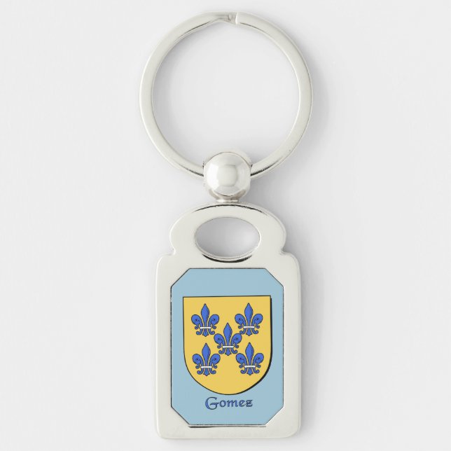 Gomez Historical Shield Keychain (Front)