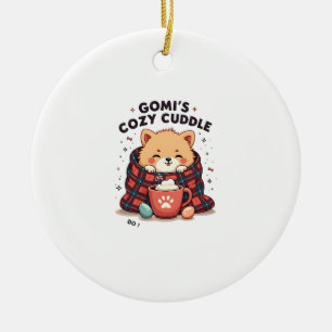 Gomis Cozy Cuddle Vintage Dog Blanket Design Do No Ceramic Ornament