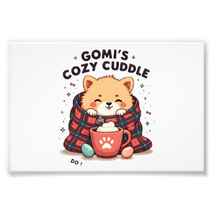Gomis Cozy Cuddle Vintage Dog Blanket Design Do No Photo Print
