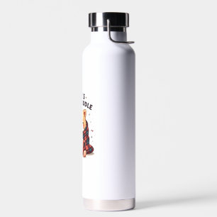 Gomis Cozy Cuddle Vintage Dog Blanket Design Do No Water Bottle