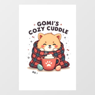 Gomis Cozy Cuddle Vintage Dog Blanket Design Do No Window Cling