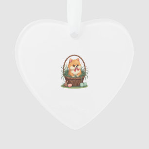 Gomi's Easter Mess Vintage Cute Easter Dog Vector Ornament