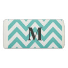 Chevron bleu avec Monogramme