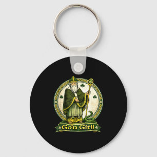 Go'n git st patrick's day irish holiday lucky keychain