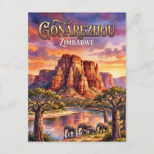 Gonarezhou National Park Zimbabwe Postcard