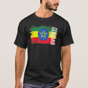 Gondar Ethiopia Flag For Ethiopians Men Women Kids T-Shirt