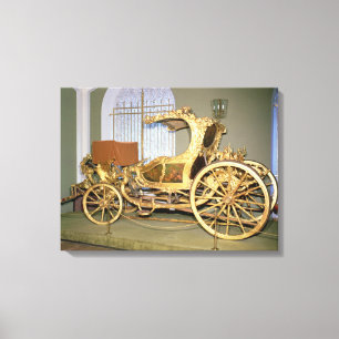 Gondola carriage of Empress Catherine II Canvas Print