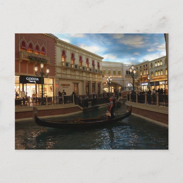 Gondola Ride à la Carte Postale Vénitienne (Devant)