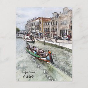 Gondola Ride- Aveiro Portugal Postcard