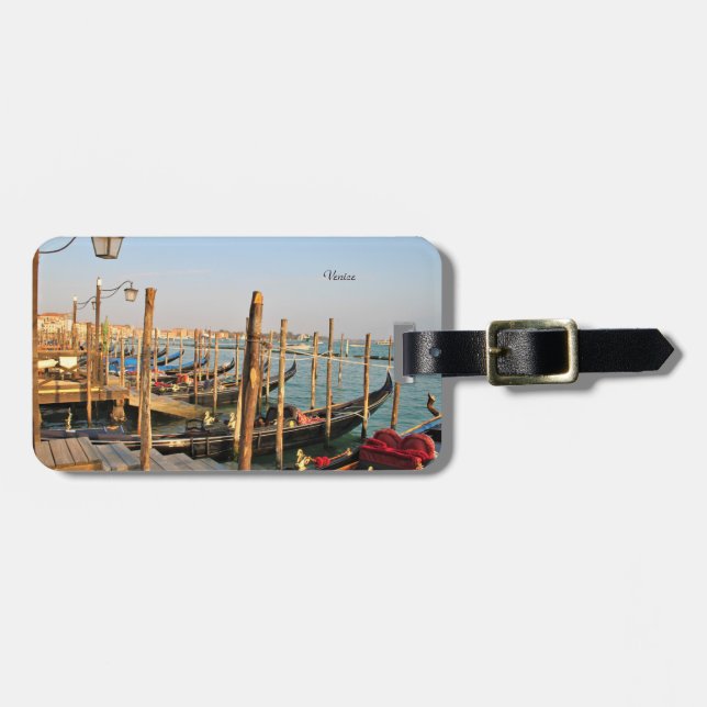 Gondola, Venice, Italy, Photography, luggage tag (Front Horizontal)