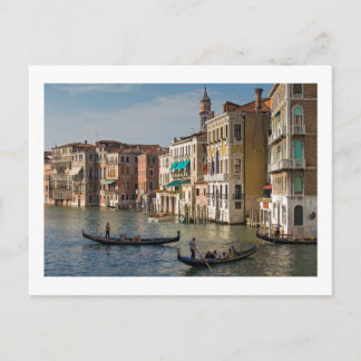 Gondolas and Palaces, Grand Canal, Venice, Italy Postcard