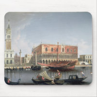 Gondolas before St. Marks Square, Venice