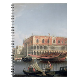 Gondolas before St. Marks Square, Venice Notebook