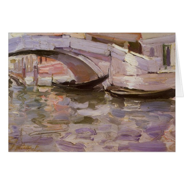 Gondolas by John Singer Sargent, Impressionism Art (Front Horizontal)
