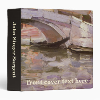 Gondolas by John Singer Sargent, Impressionism Art Binder