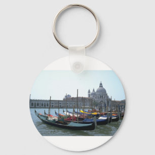 Gondolas in the Grand Canal, Venice, Italy Keychain