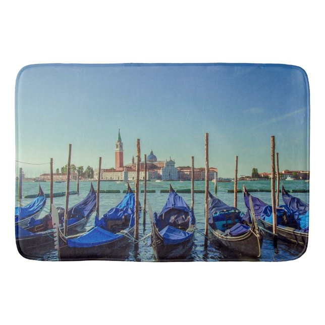 Gondolas in Venice, Italy Bath Mat (Front)
