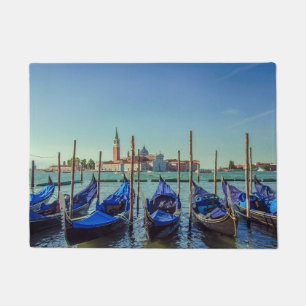Gondolas in Venice, Italy Doormat