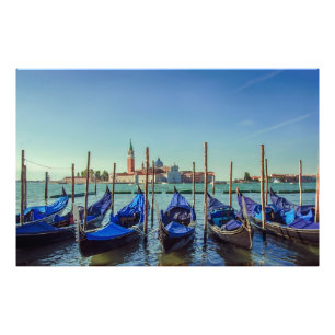 Gondolas in Venice, Italy Photo Print