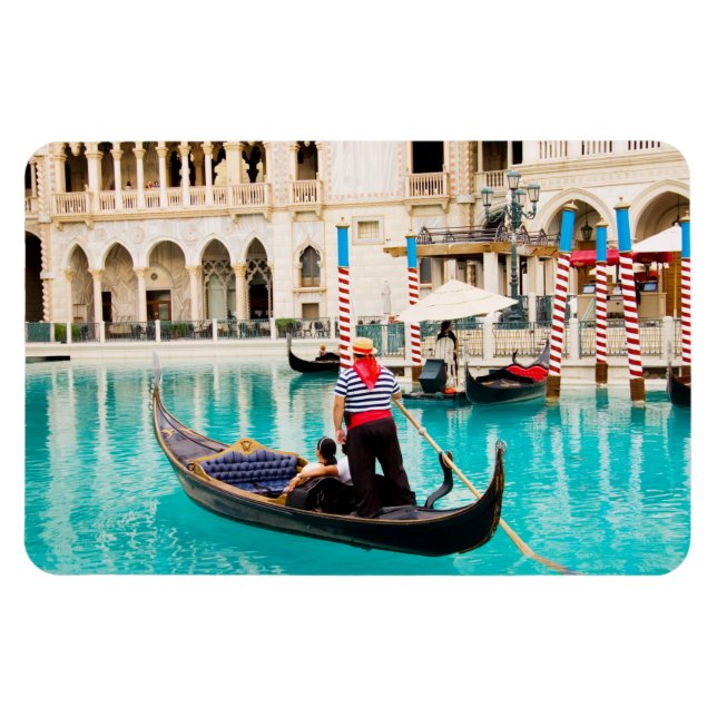 Gondolas Las Vegas Photo Magnet flexible #1 (Horizontal)