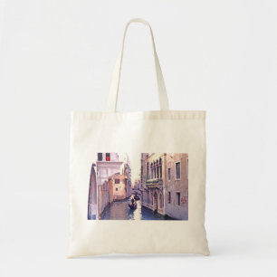 Gondolas Navigating A Canal In The San Polo Neighb Tote Bag