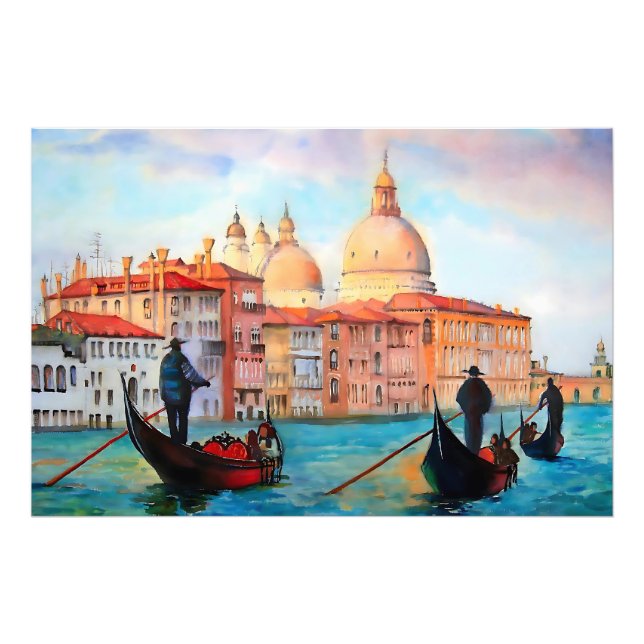 Gondolas of Venice Photo Print (Front)