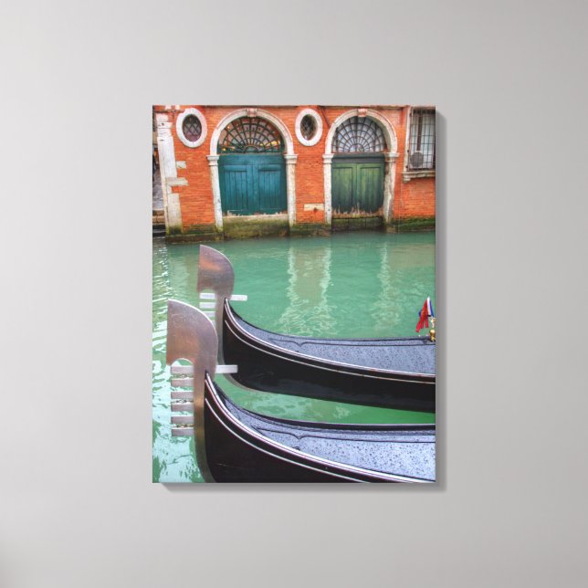 Gondolas on the Grand Canal, Venice Canvas Print (Front)