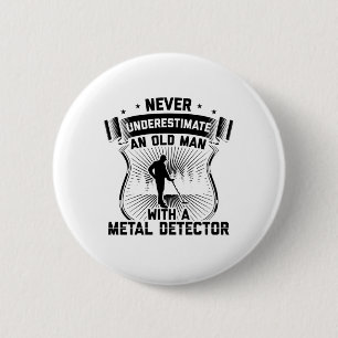 Gondolas   Treasure Hunt Metal Detector Gift Idea 2 Inch Round Button