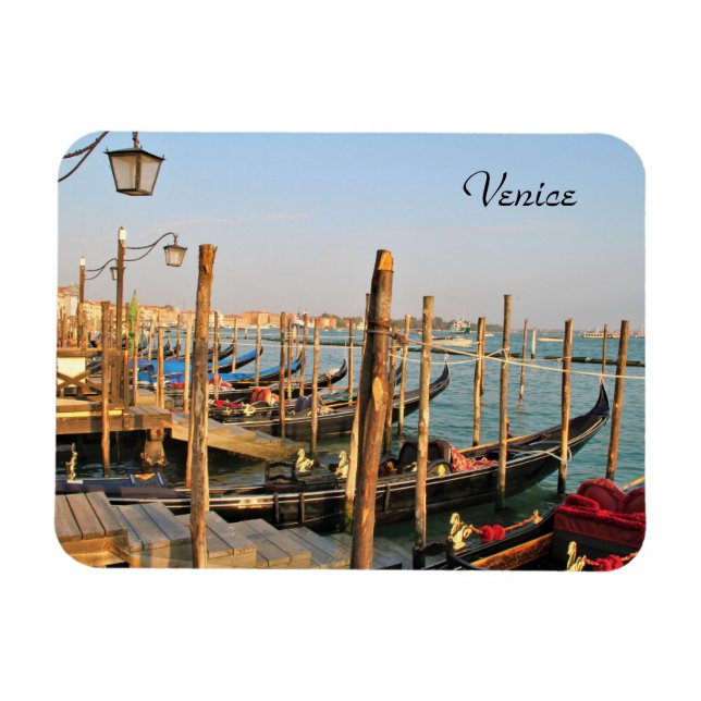 Gondolas, Venise, Italie, Photographie, Magnet (Horizontal)