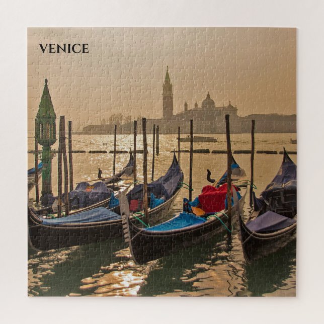 Gondolas vénitienne, Venise Italie Jigsaw Puzzle (Vertical)