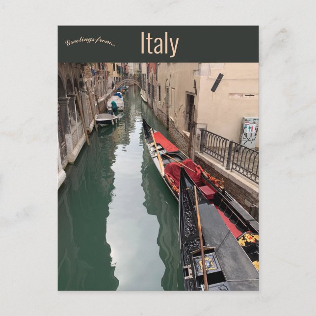 Gondoles à Vence Italie Carte postale (Devant)