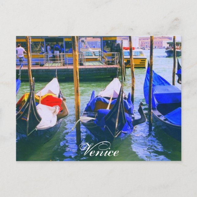 Gondoles de carte postale de carte postale de (Devant)