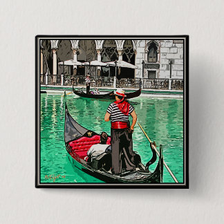 Gondolier 2 Inch Square Button
