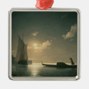 Gondolier at Sea by Night, 1843 Metal Ornament