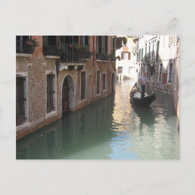 Gondolier de Venise - carte postale (Devant)