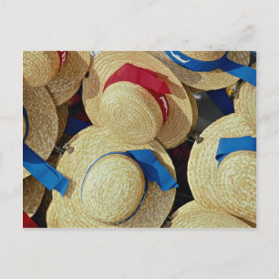 Gondolier hats, Venice, Italy Postcard