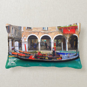 Gondolier in Cannaregio Lumbar Pillow