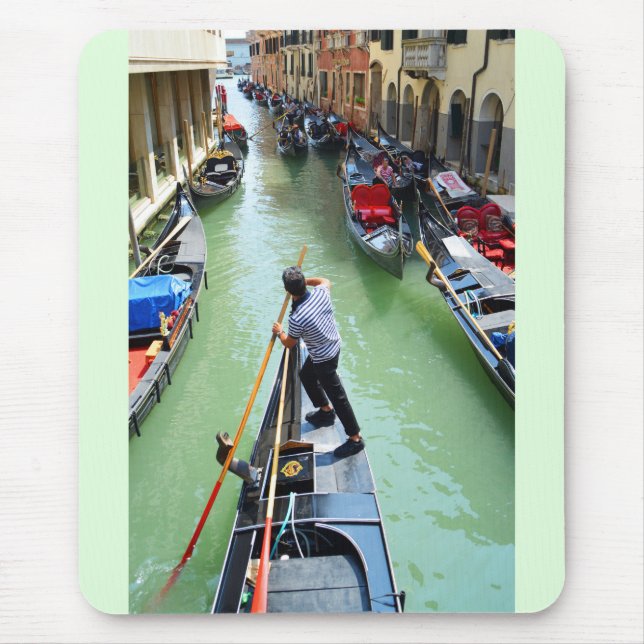 Gondolier in Venice Mouse Pad (Front)