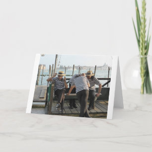 Gondoliers Resting Card