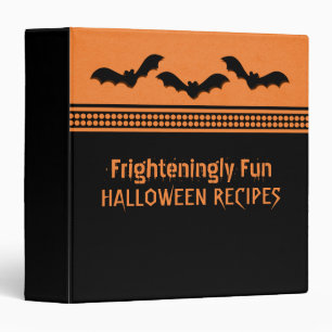 Gone Batty Halloween Binder (1.5 inch), Orange