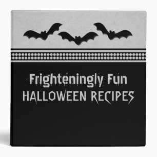 Gone Batty Halloween Binder (2 inch), Light Grey