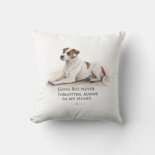 Gone but never forgotten, always in my heart. throw pillow