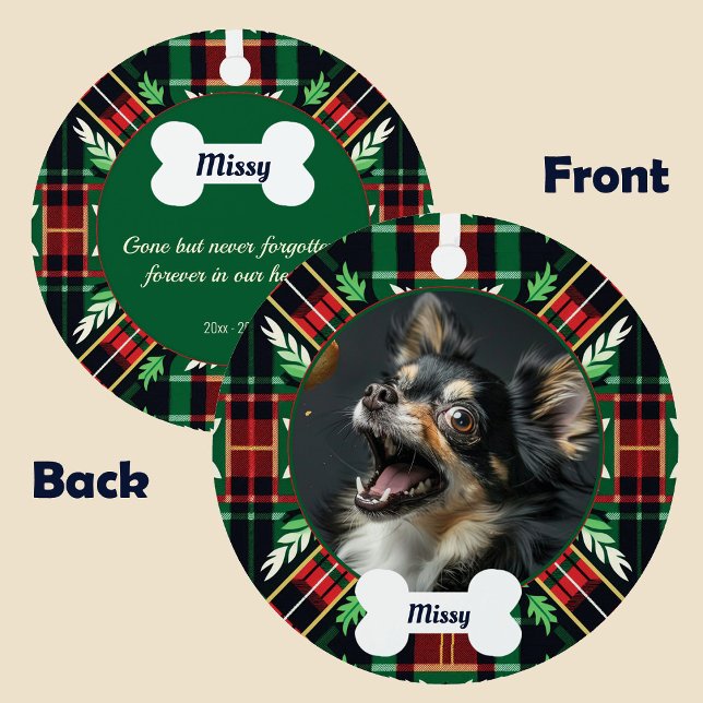 Gone but never forgotten Pet memorial Metal Ornament (Gone but never forgotten Pet memorial Metal Ornament)