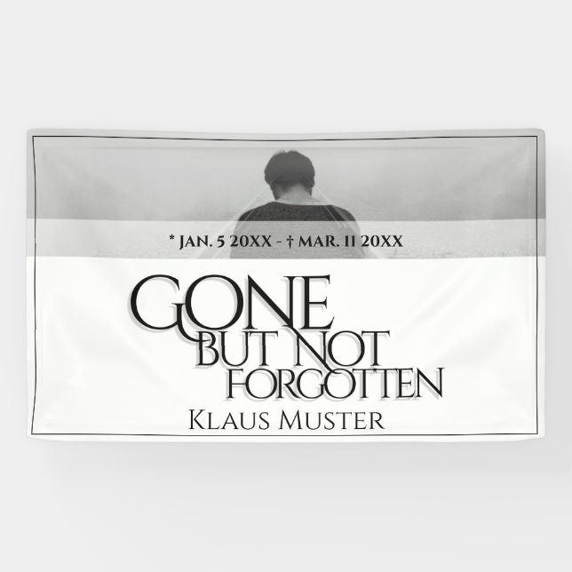 Gone but Not Forgotten - Bright Banner (Horizontal)