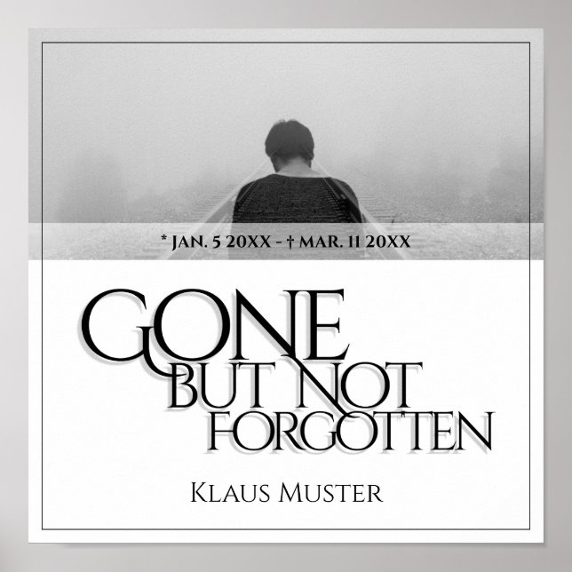 Gone but Not Forgotten - Bright Poster (Front)