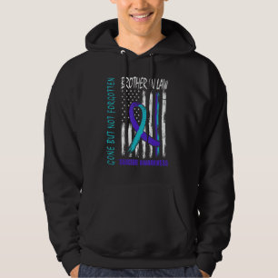 Gone But Not Forgotten Brother In Law Suicide Awar Hoodie