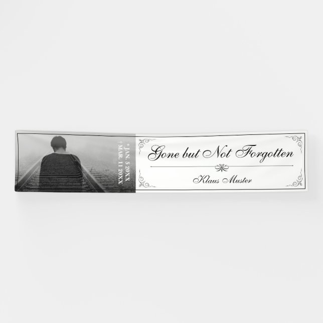 Gone but Not Forgotten - Classic Banner (Horizontal)