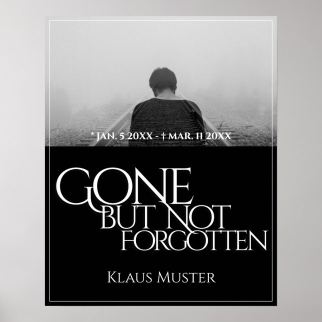 Gone but Not Forgotten - Dark Poster (Front)