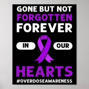 Gone But Not Forgotten. Overdose Awareness Poster